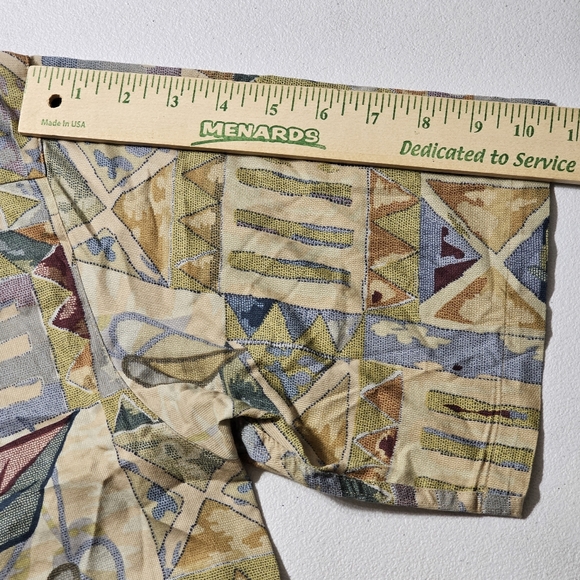 Tori Richard Mens Medium Honolulu Patchwork Aloha Hawaiian Shirt - Picture 7 of 7